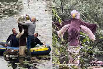 Nieuwe ‘zeearend’ duikt op na verkleedstunt van vriendengroep: “Er ligt al een ei in ons drijvend nest”