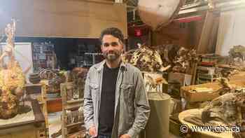 See animals made from trees, fruit peels and seeds by this Hamilton artist