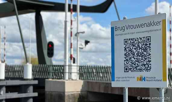 Voortaan informatieborden met QR-code bij bruggen en sluizen