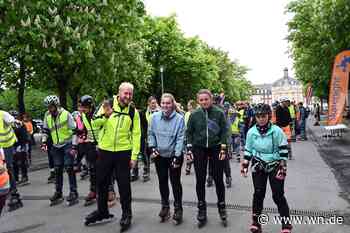 800 Skate-Fans rollen durch Münster