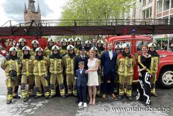 Als brandweerman ontkom je niet aan een serenade bij je huwelijk