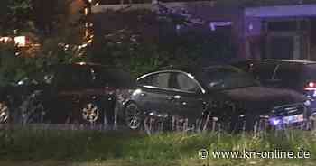 Straßenrennen in Kiel: Zwei Autos crashen in Gutenbergstraße