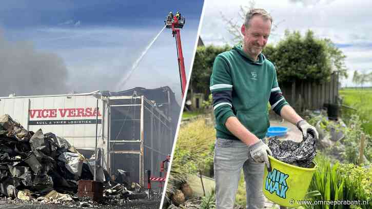 As en scherven in achtertuin na brand: 'Het regende zwarte stukjes'