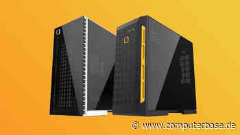 Geometric Future Model 6: Hinter klaren Formen wird das Mainboard gedreht