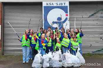 KSA SJB ruimt grote hoeveelheid zwerfvuil uit stad