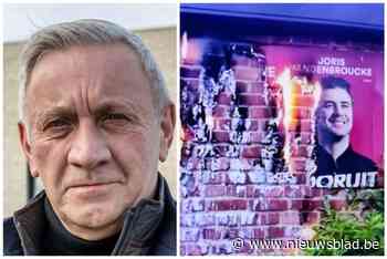 Affiches Vooruit in brand gestoken aan woninggevel van Hamse schepen Rosschaert: “Veel dank aan verpleegster”