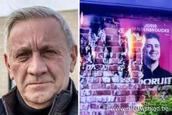 Verkiezingsaffiches in brand gestoken aan woninggevel van Hamse schepen Rosschaert (Vooruit), passerende thuisverpleegster kan erger voorkomen