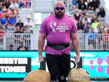 'An absolute dream come true': Edmonton police officer competes in World's Strongest Man competition
