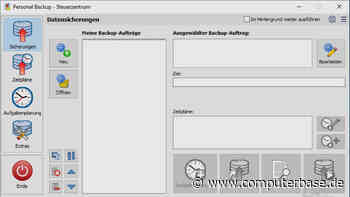 Personal Backup 6.2.33.0: Backup-Software mit einigen Optimierungen erschienen [Notiz] (Update)