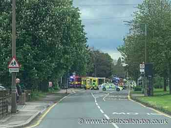 LIVE: Crash near Havering Sixth Form College blocks road