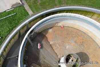 Kläranlage Nieheim: Reparaturarbeiten mit Hochdruck