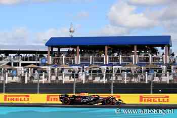 Verstappen raakt een paaltje: biem! [video]