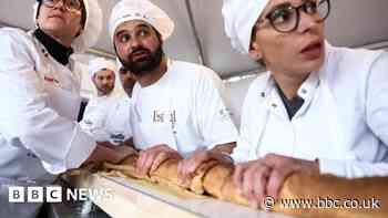 Crumbs! French bakers beat longest baguette record