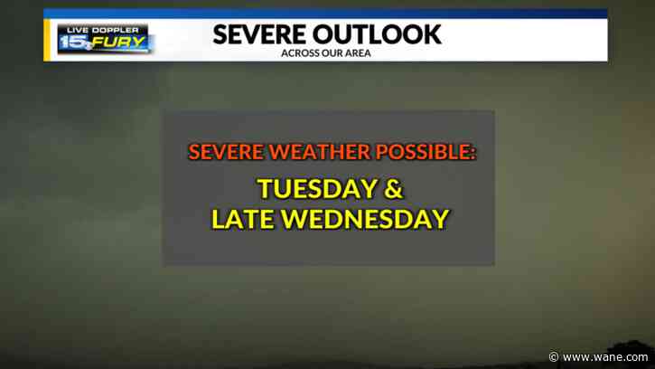 A few showers Monday before we track storms