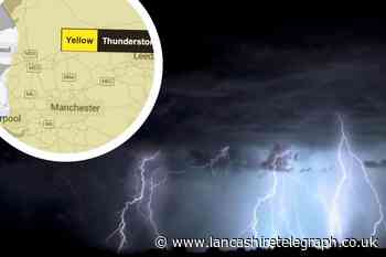 Met Office issue weather warning for thunderstorms across Blackburn