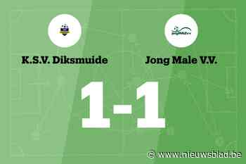 SV Diksmuide B en Jong Male delen de punten