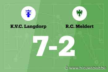 KVC Langdorp verplettert RC Meldert