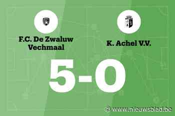 Wedstrijd tussen De Zwaluw Vechmaal en Achel VV B eindigt in forfaitscore