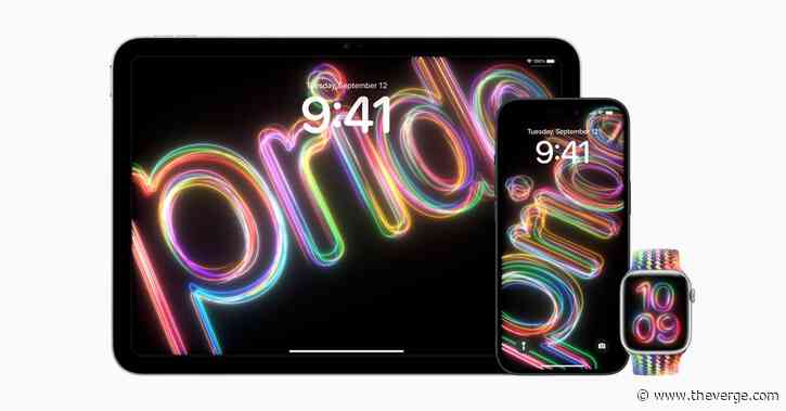 Apple’s latest Pride band and wallpapers are bathed in neon
