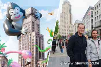 Heeft King Kong zich van stad vergist? Tijdens Antwerp On Air vullen impressionante opblaasinstallaties de lucht en gebouwen