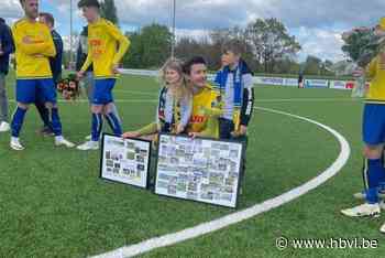 Winning goal in minuut 92. Spits Kenneth Ulenaers (38) scoort in zijn allerlaatste voetbalwedstrijd