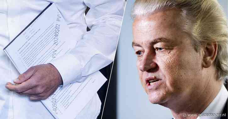 Optimistische formatiedag opgeschud door lek, Wilders biedt excuses aan: ‘Onhandig’