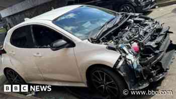 Doctor finds his car wrecked after away match