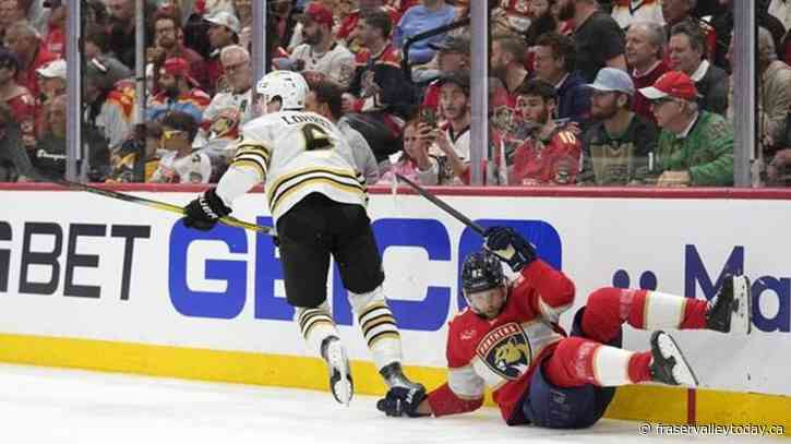 Swayman stops 38 shots, Bruins roll past Panthers 5-1 for 1-0 series lead
