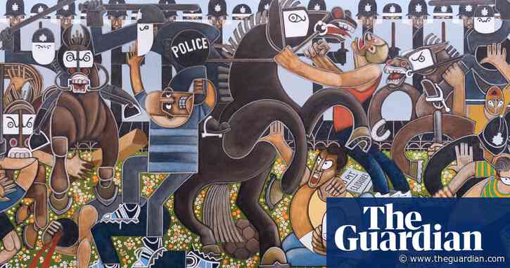 Guernica-style battle of Orgreave painting stars in miners’ strikes exhibition