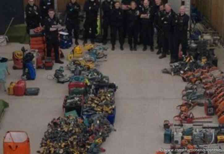 Kent police seize huge haul of stolen site tools
