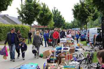 Wijkfeesten Kestelstraat met traditionele rommelmarkt op Hemelvaart
