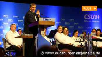 Wahlkampf: Markus Söder teilt in Neu-Ulm gegen die AfD und die Grünen aus