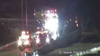 Crash in on Turnpike North causes ramp closure