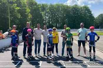 Skeelerteam Evergem rijdt vernieuwde skeelerpiste tevreden in