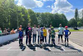 Skeelerteam Evergem rijdt vernieuwde piste in