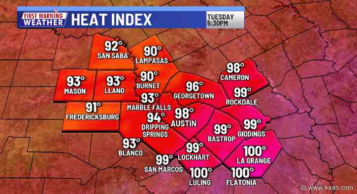 Too warm and too humid = high heat index