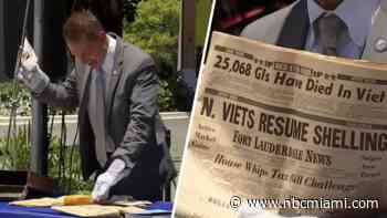 Here's what was inside a time capsule hidden inside Fort Lauderdale city hall