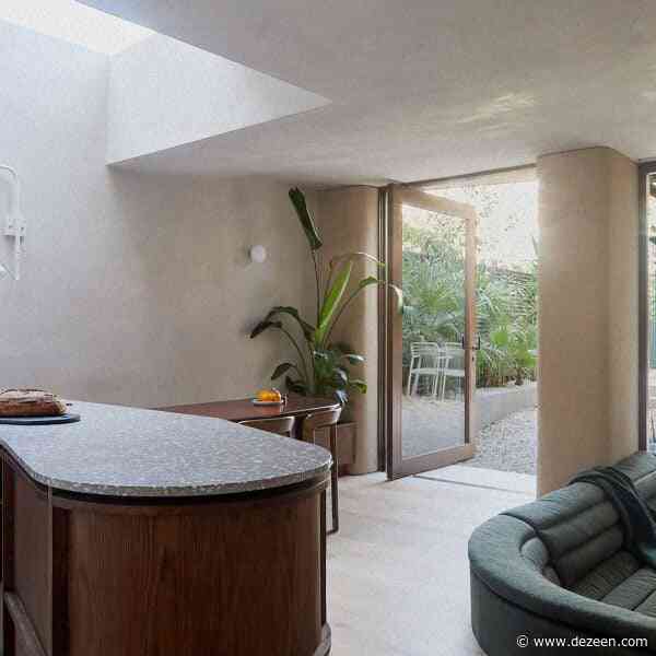 Sonn uses rough plaster finishes for "monolithic and sculptural" London extension