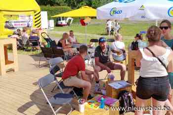 Kermisvlaggen wapperen vier dagen in wijk de Biest in Kruishoutem