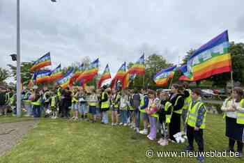 Leerlingen vormen vredesstoet en krijgen brevet