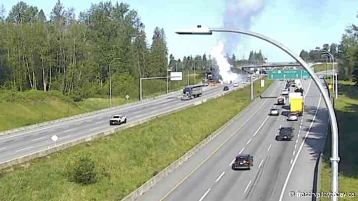 Update: Eastbound Hwy. 1 vehicle fire incident finally cleared