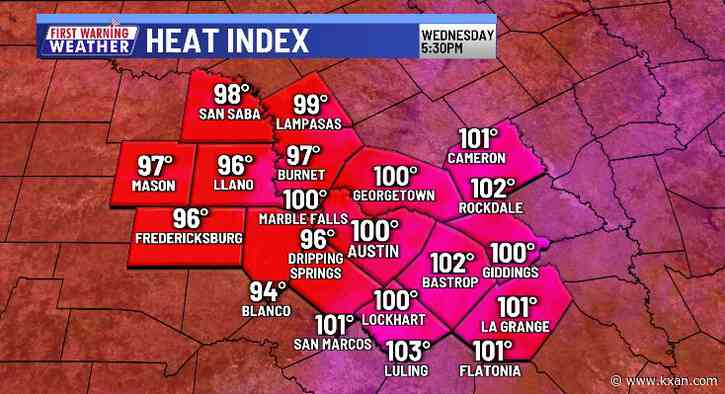 An uncomfortable afternoon with a low rain chance