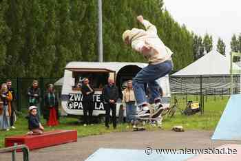 Tijdelijke skatepark geopend in Frans De Peuterstraat