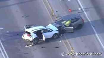 Fatal traffic accident in Krome Avenue involving two vehicles