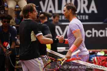 Zizou Bergs doet Rafael Nadal bijna drie uur zweten, maar kan ondanks winst in eerste set toch niet stunten