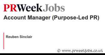 Reuben Sinclair: Account Manager (Purpose-Led PR)