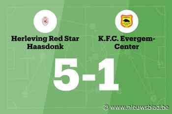 Ndjana Onana maakt twee goals voor HRS Haasdonk B in wedstrijd tegen KFC Evergem Center