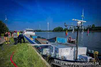 Schip aan het zinken aan Nike-fabriek op grens van Ham en Meerhout