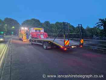 Vehicle with false number plates stopped on the M6