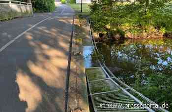 POL-GT: Brückengeländer am Abrocksbach umgestoßen - Zeugenaufruf